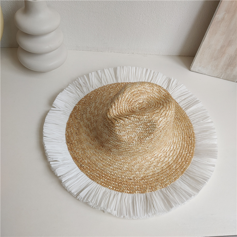 Sun Hat Fashion Wind Straw Women's Burrs Straw Hat