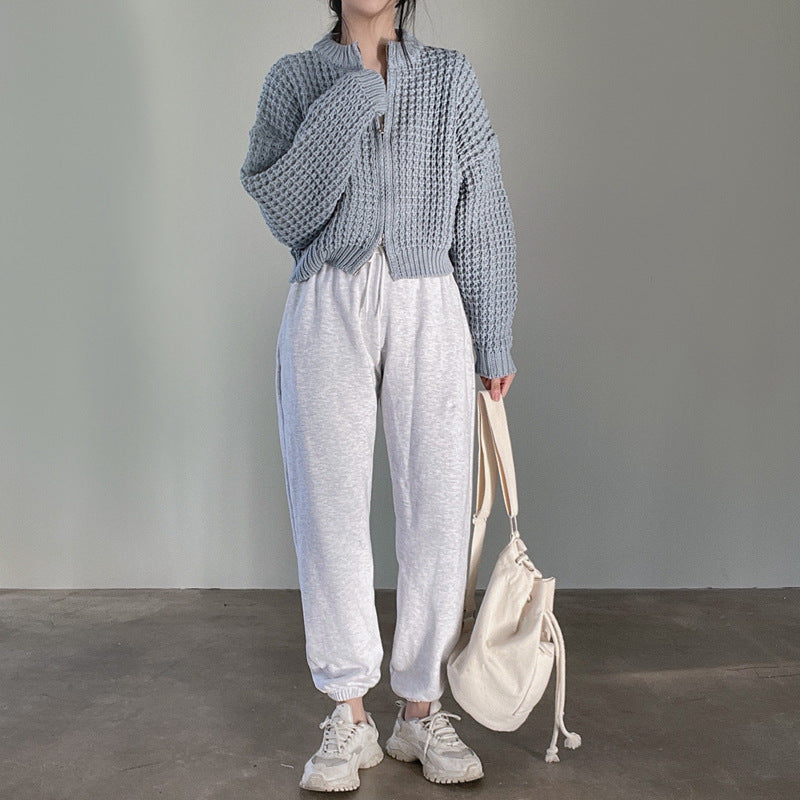 Maxct Vintage Round Neck Zip Up Cardigan - Image 5