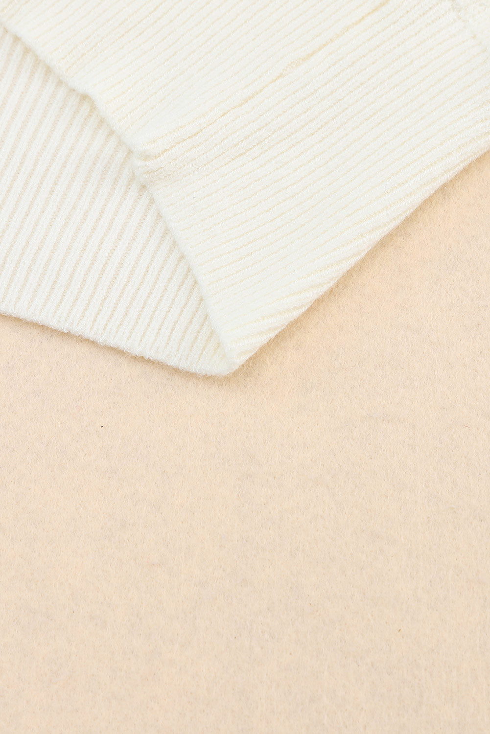 Maxct &Ribbed Surplice Long Sleeve Sweater