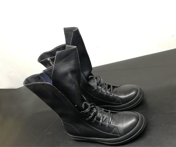 Fashion Men Women High-top Black Sneakers - true deals club