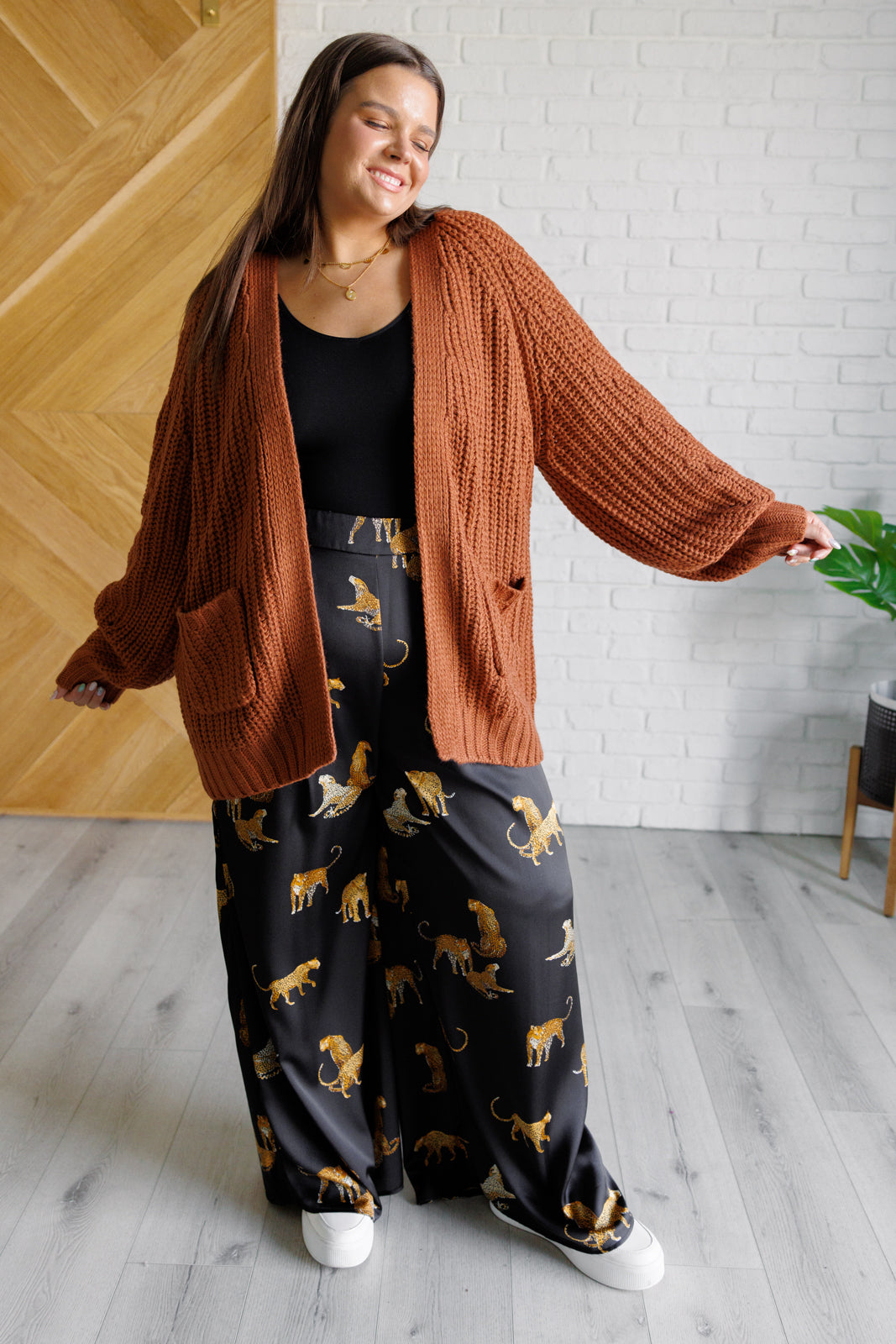 Maxct &Maybe Monday Cardigan in Chestnut