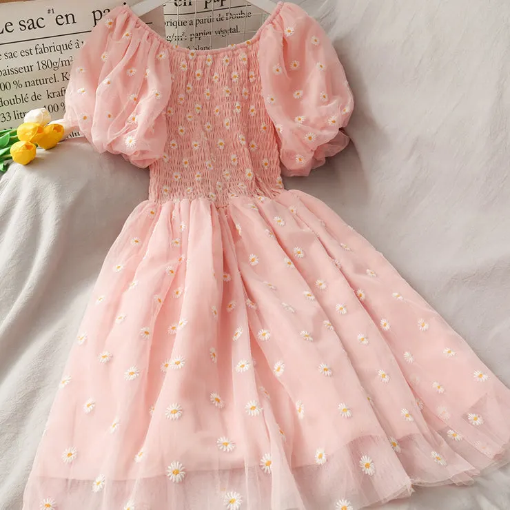 Puff Sleeve Daisy Dress Maxct