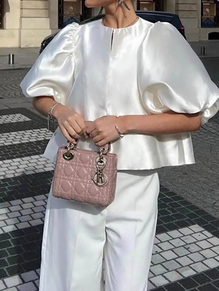 Maxct Oversized Puff Sleeve Blouse