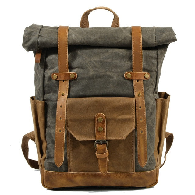 Maxct &Retro Vintage Canvas Backpack Antiqua