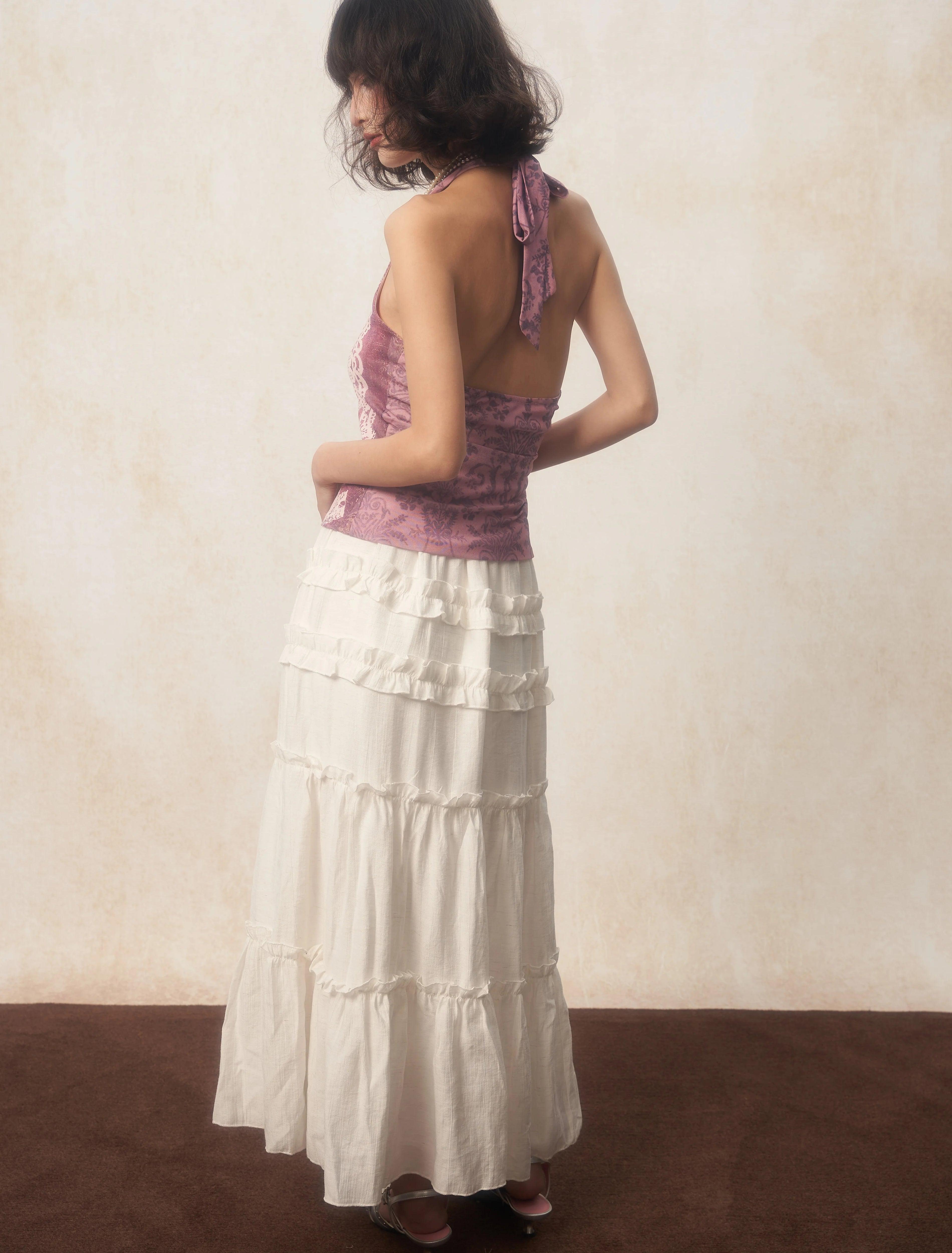 Maxct &Soft Girl Rose Halter Top