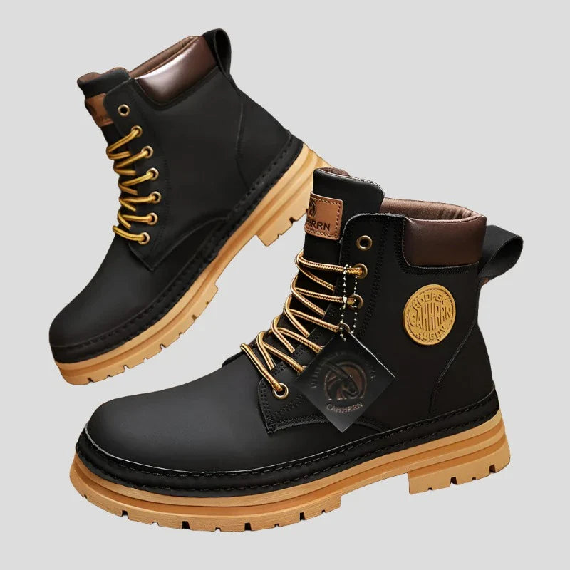 Winter Ready Ankle Martin Boots - Leather Work Shoes Maxct
