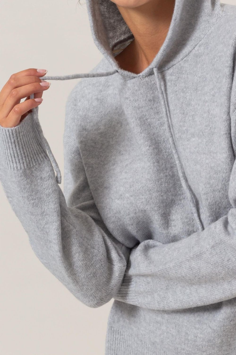Maxct &HYFVE Drawstring Long Sleeve Hooded Sweater