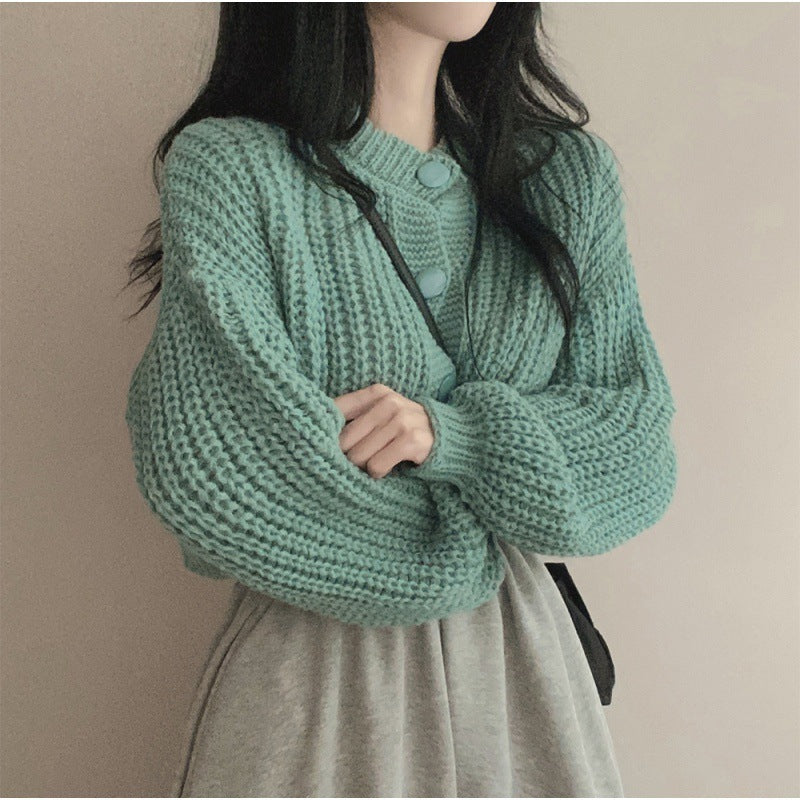 Maxct Aesthetic Round Neck Button Cardigan - Image 6