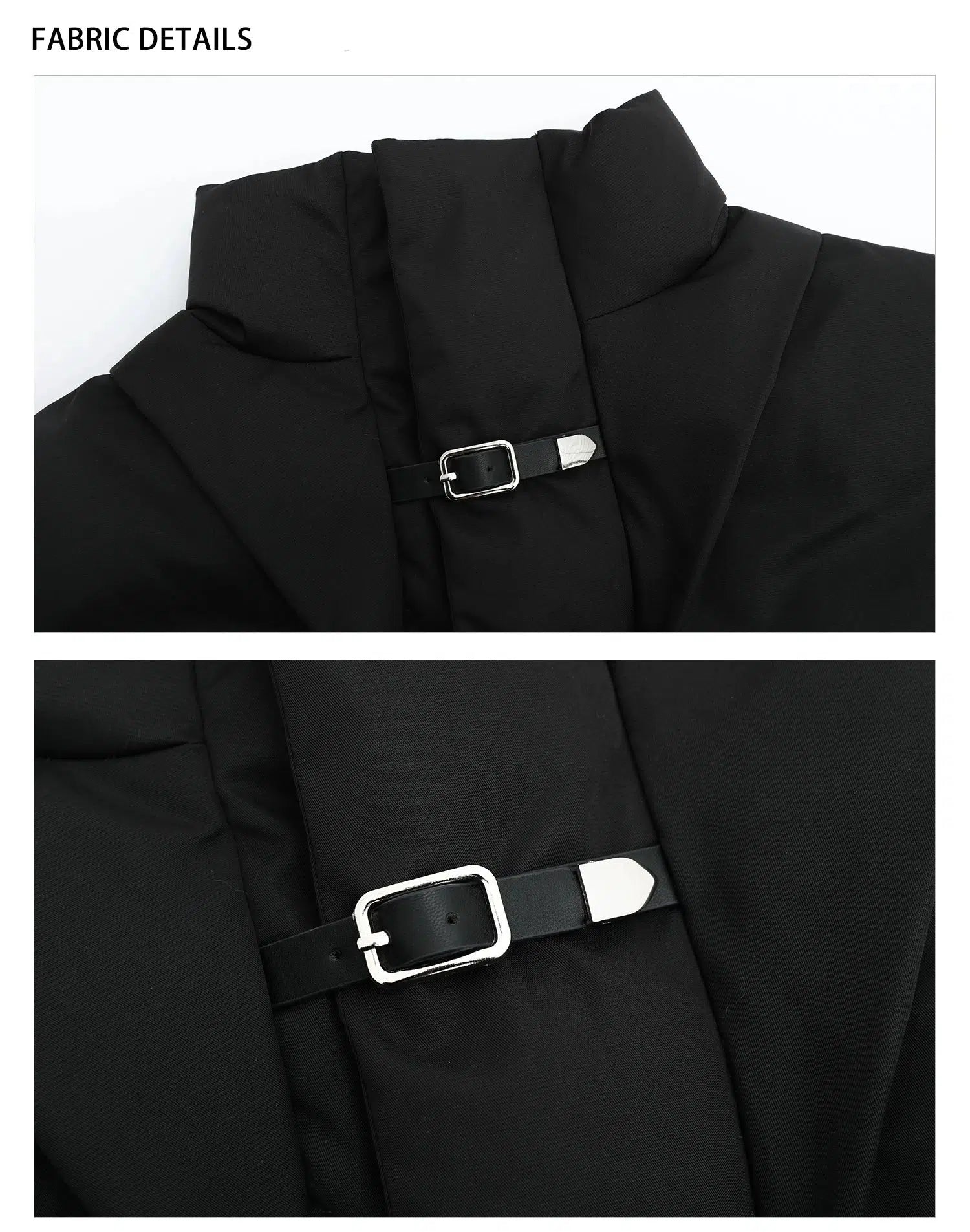 Maxct Stand Collar Coat with Belt Buckle