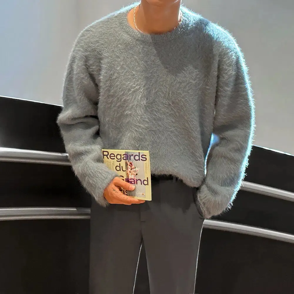 Maxct Furry Round Neck Sweater