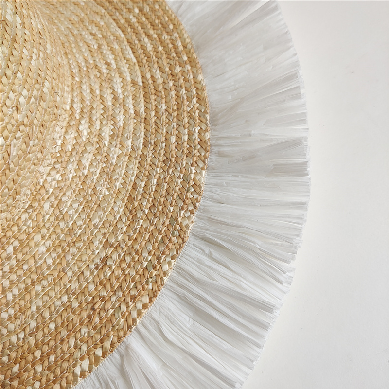 Sun Hat Fashion Wind Straw Women's Burrs Straw Hat