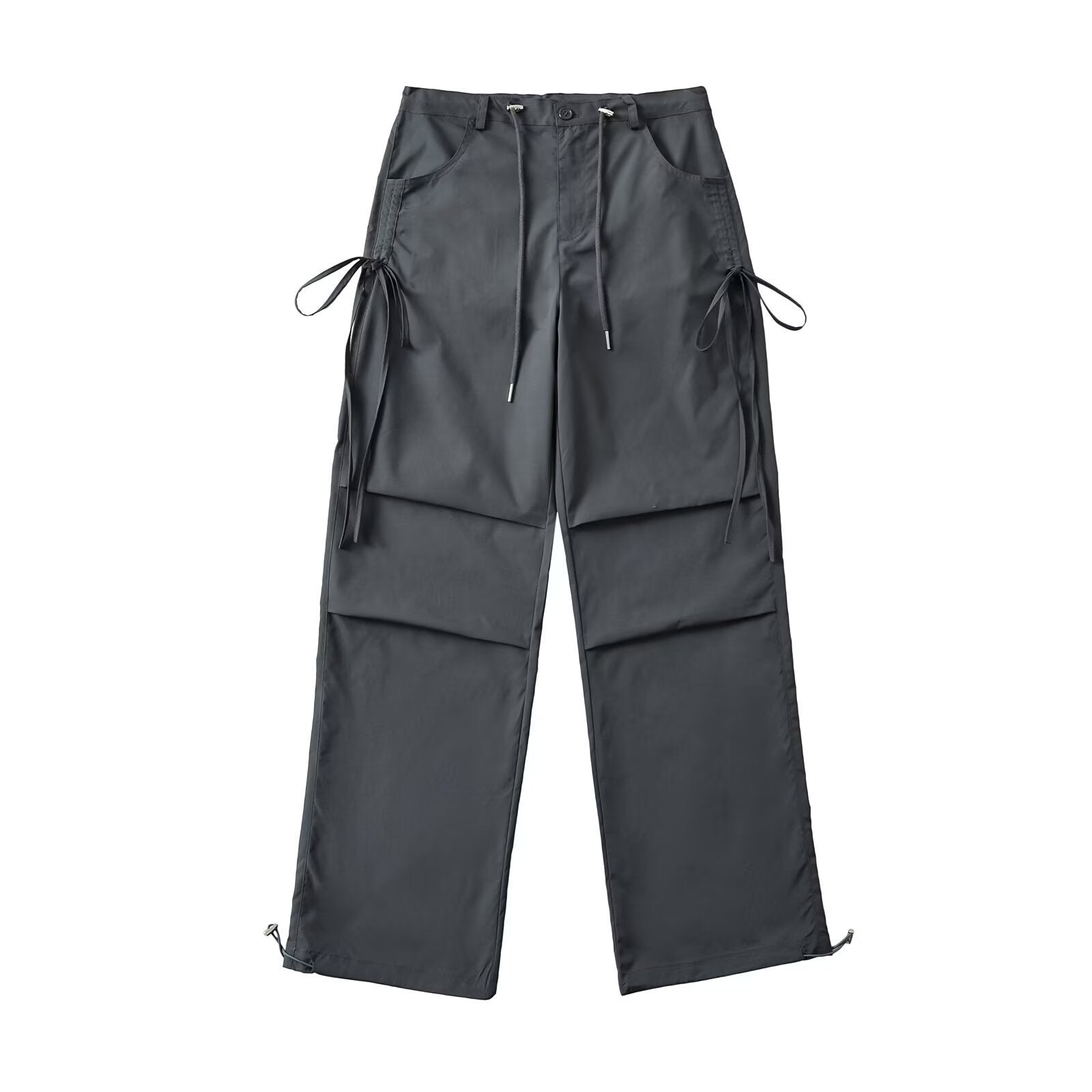 Maxct Side Drawstring Pleated Cargo Pants