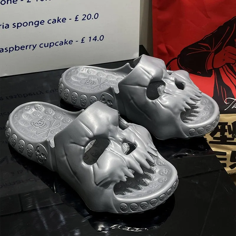 Unisex Halloween EVA Skull Sandals Maxct