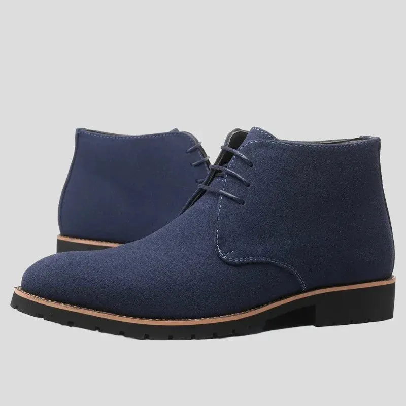 Ankle Chelsea Boots - Cow Suede Leather for Men Maxct