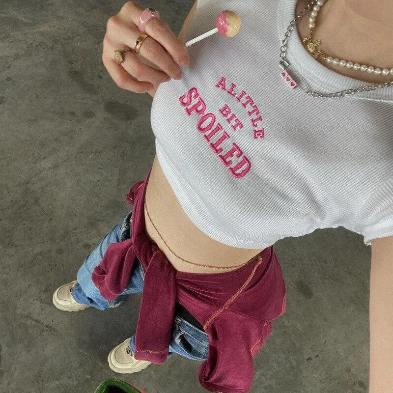 Maxct &A Little Bit Spoiled Crop Top