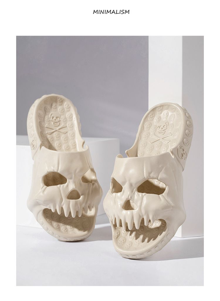 skull slide sandals - true-deals-club