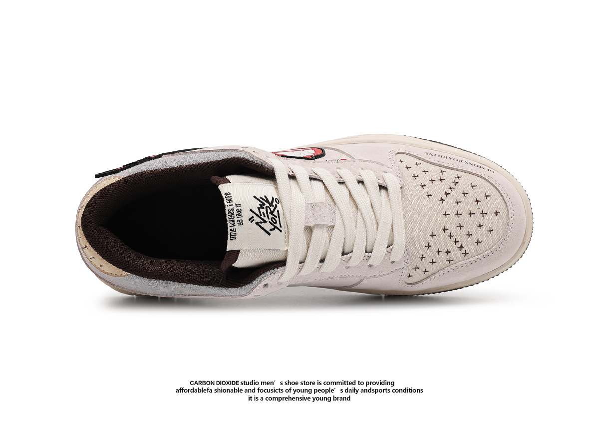 Unisex Retro Y2K Demon Lightning Skate Sneakers
