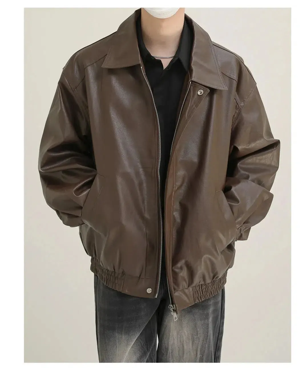 Maxct Classic Full Zip Leather Jacket