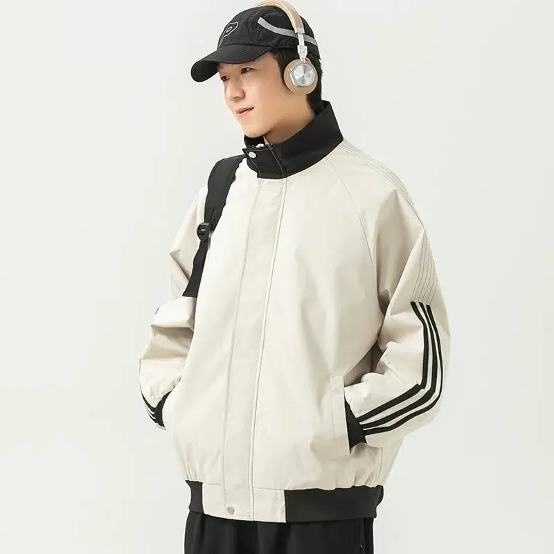 Maxct Striped Windproof Outdoor Jacket