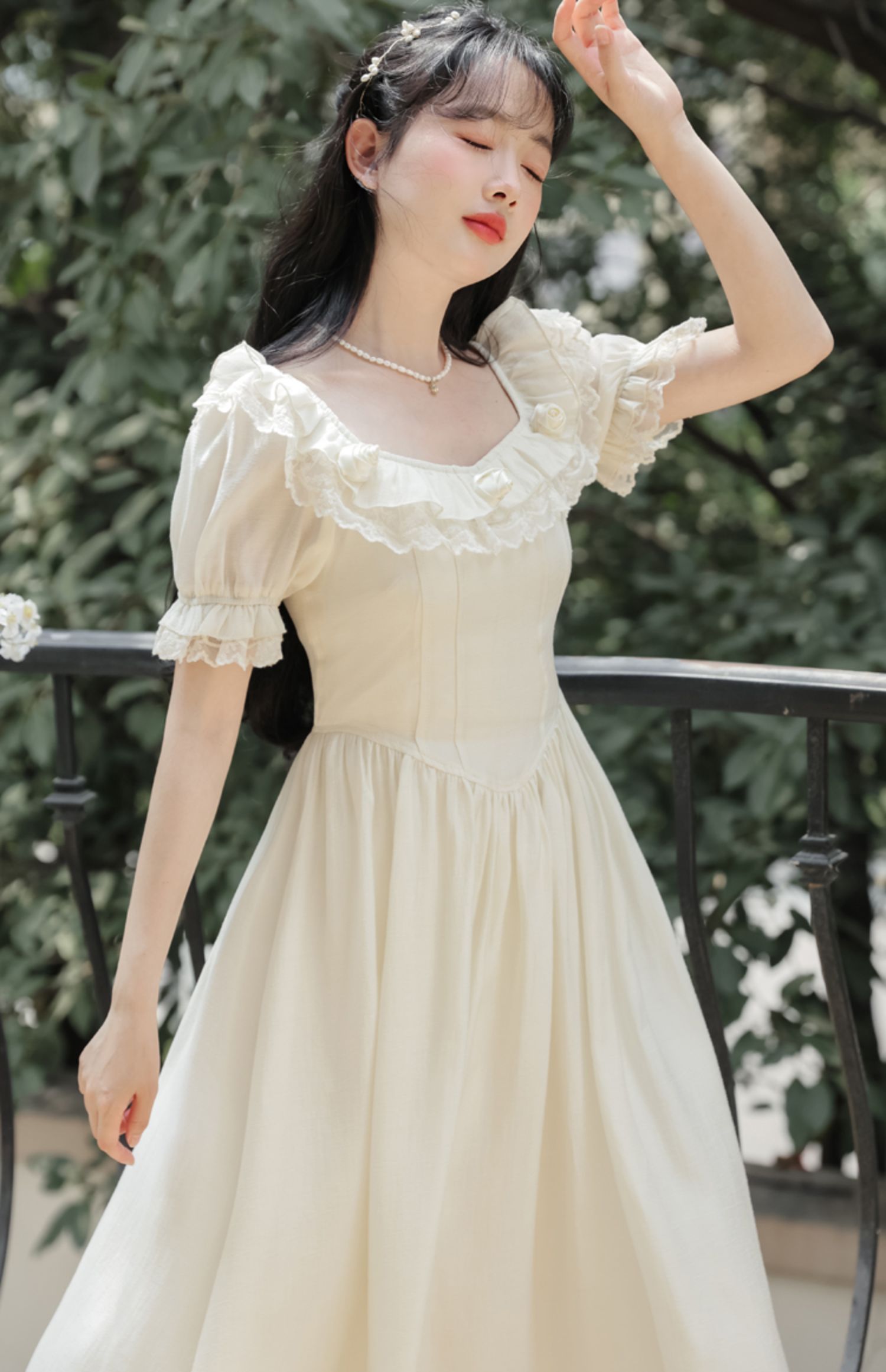 Blanc Rose Midi Dress Maxct