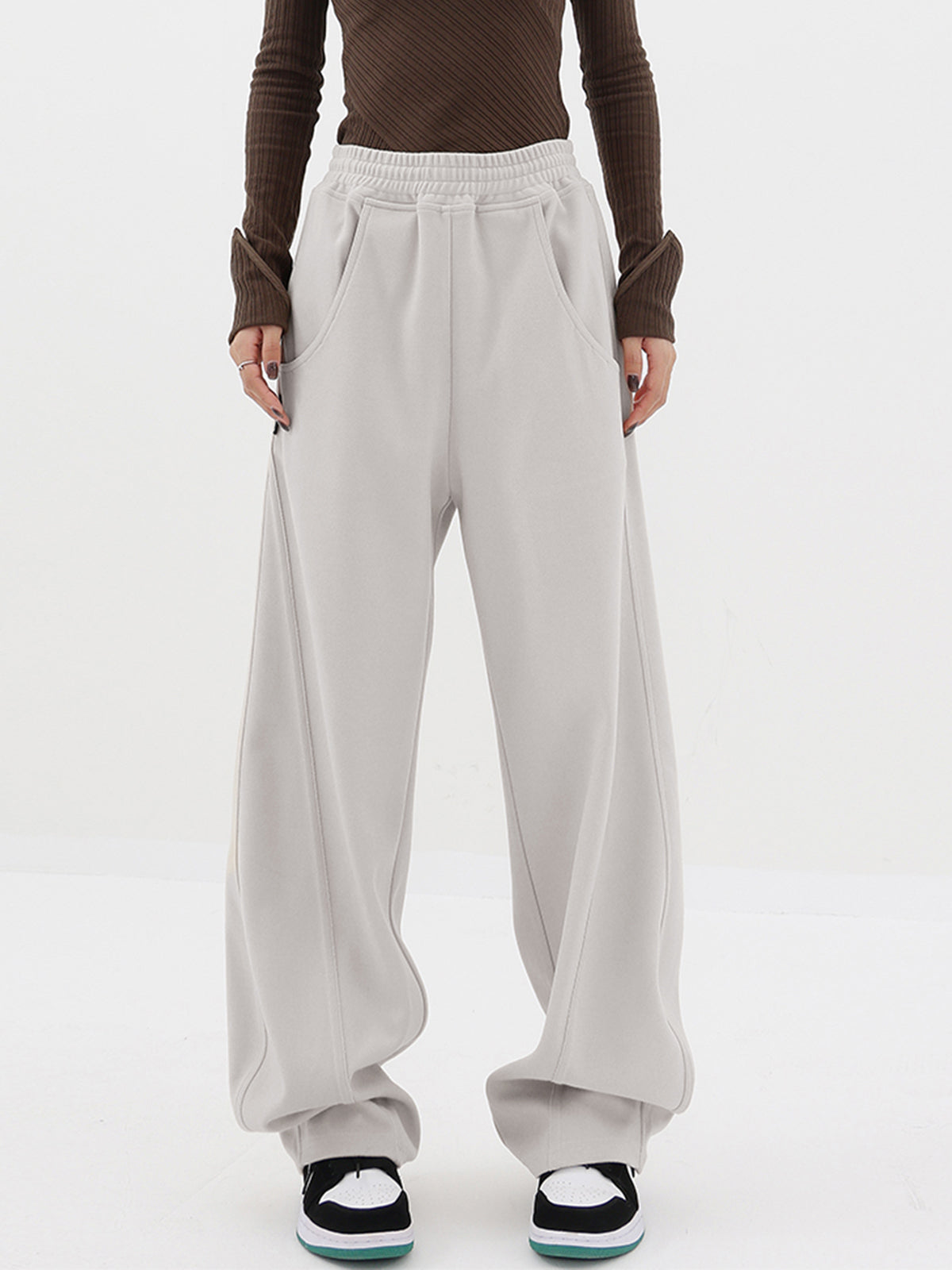 Maxct Baggy Solid Wide Leg Pants
