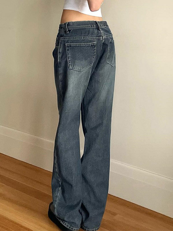 Vintage Blue Wash Boyfriend Jeans Maxct