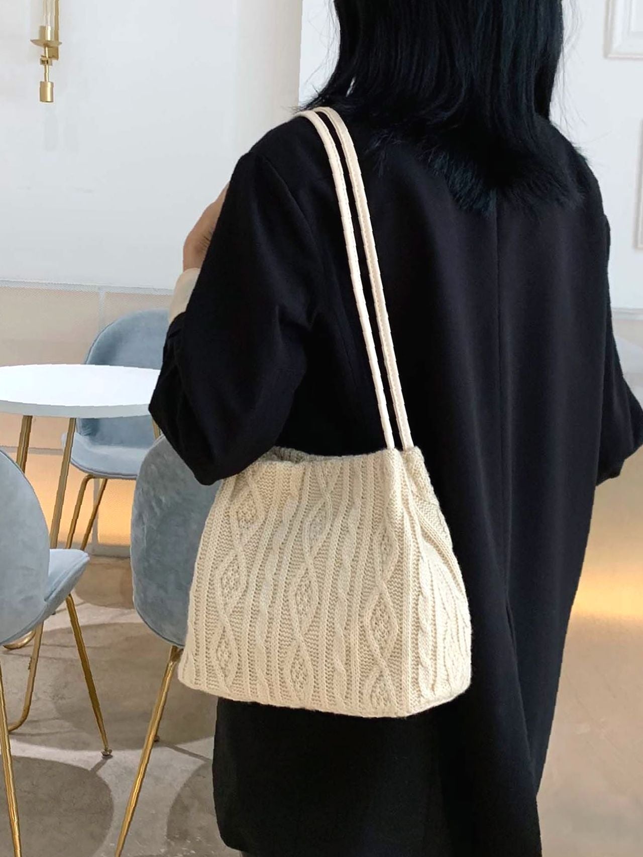 Maxct - Minimalist Crochet Tote Bag  - Women Tote Bags