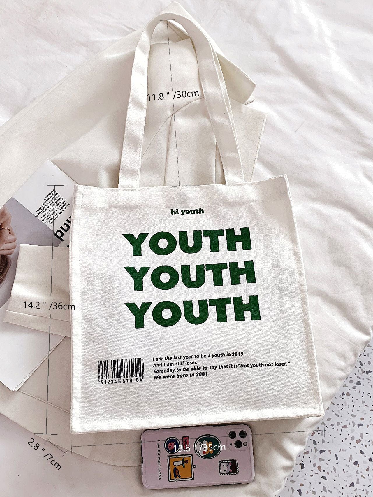 Maxct - Letter Graphic Tote Bag  - Women Tote Bags