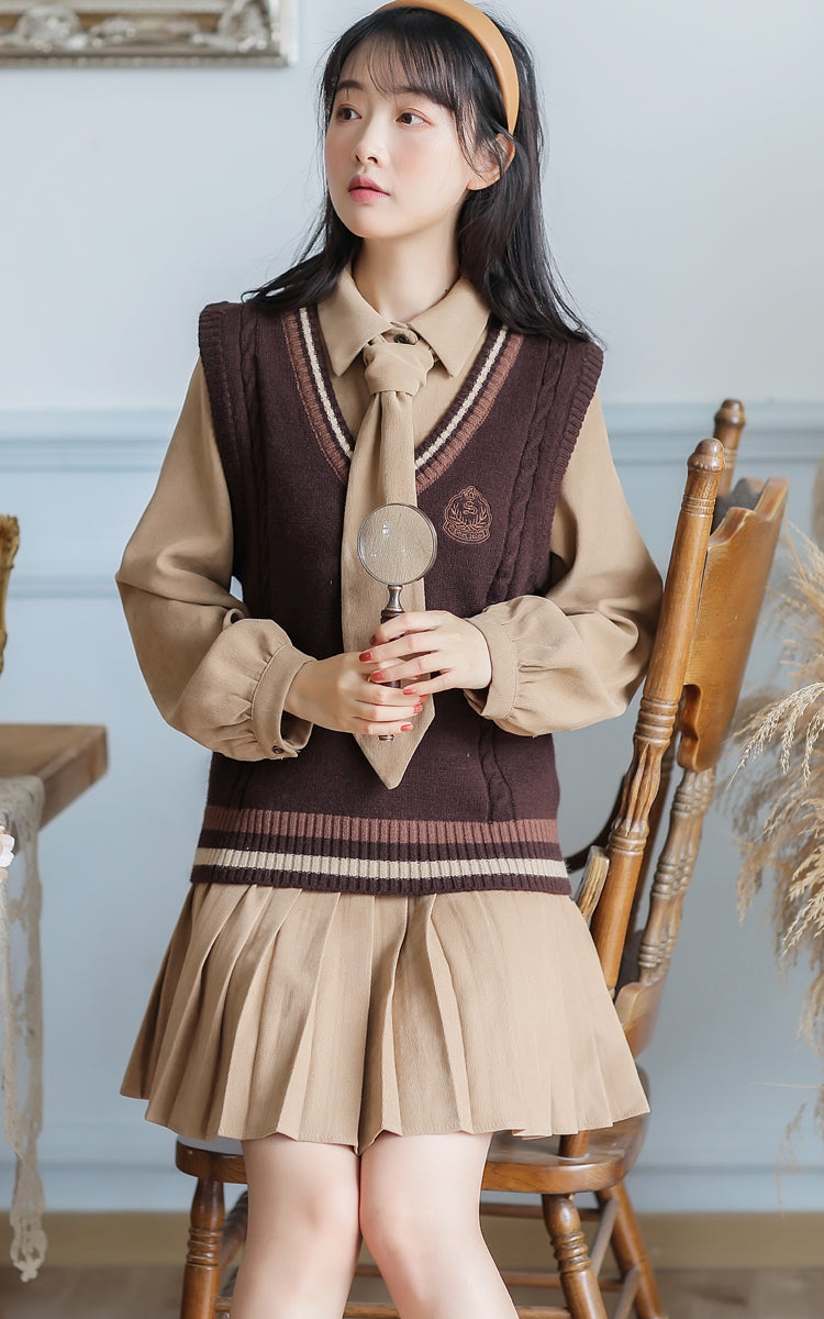 Prep School Vest & Dress Set Maxct