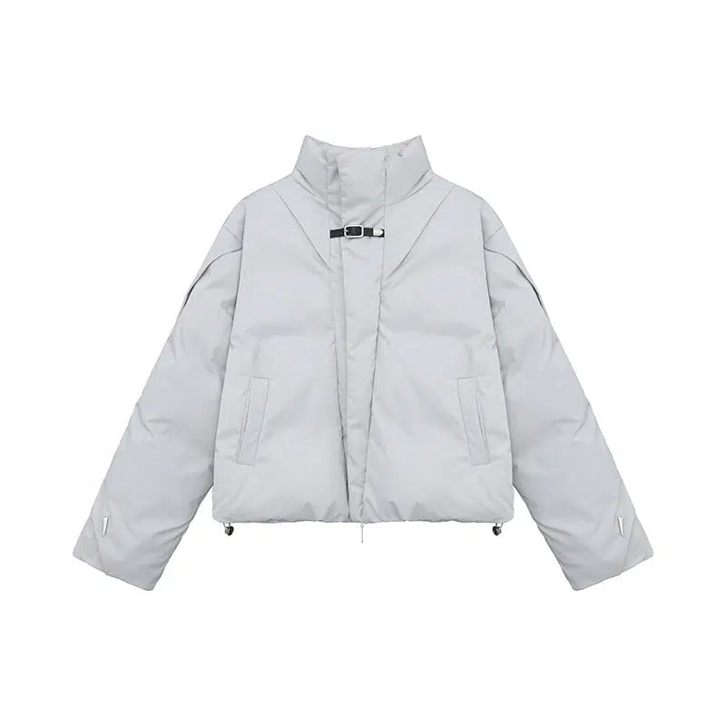 Maxct Stand Collar Coat with Belt Buckle