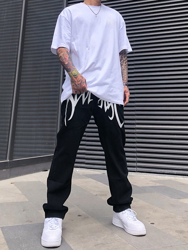 Men's Washed Revenge Straight Leg Jeans Maxct
