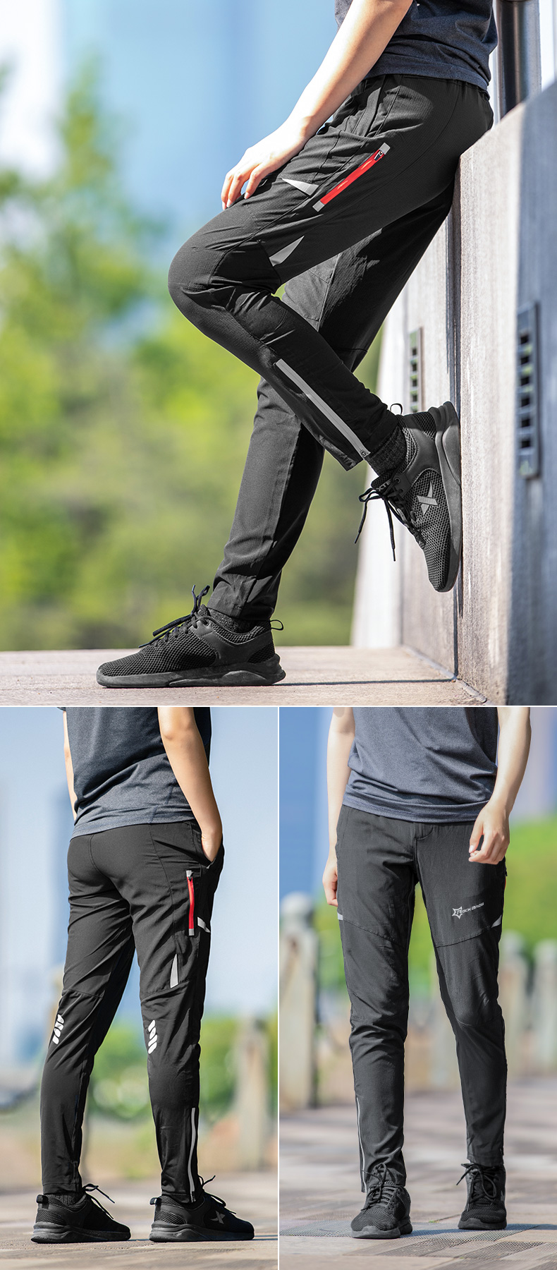 Light Comfortable Cycling Pants: High Elasticity Reflective Sports - true deals club