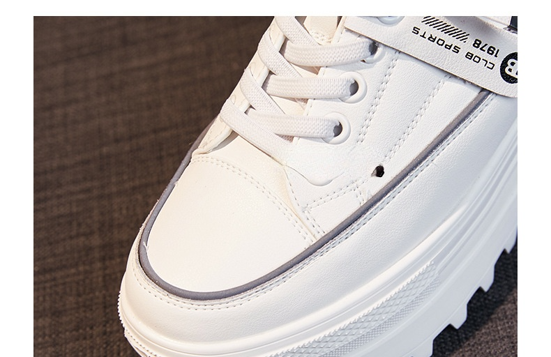 Platform Leather Sneaker Pumps for Women - true-deals-club