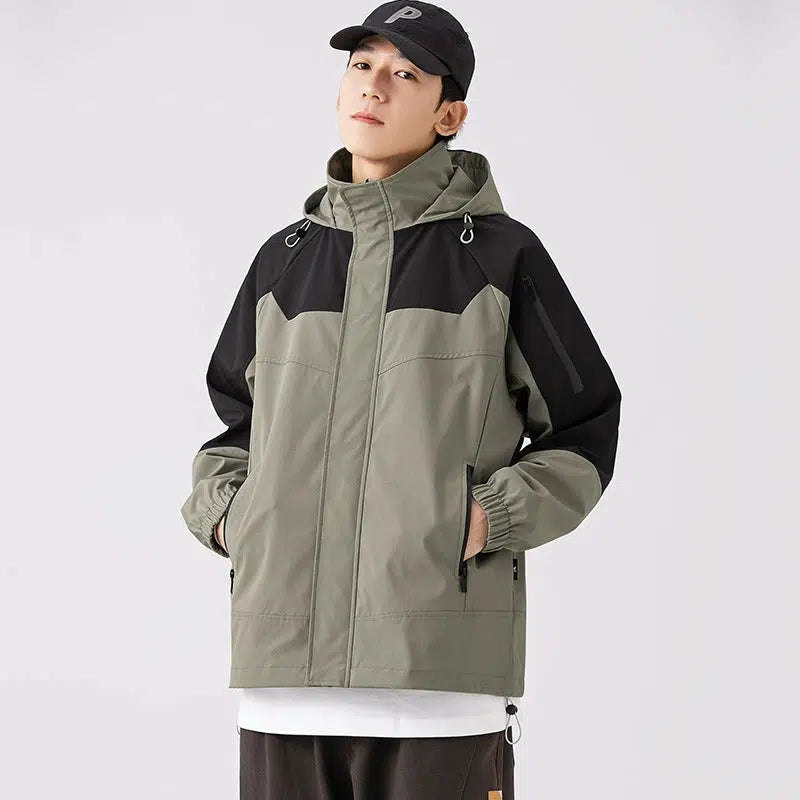 Maxct Two Piece Set Outdoor Fleece Hooded Jacket