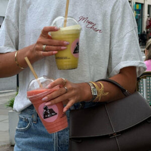 Maxct American Style Retro Fruit Cherry Print Pure Cotton Short-sleeved T-shirt Summer Women's National Fashion Oversize Hot Girl Top Fashion