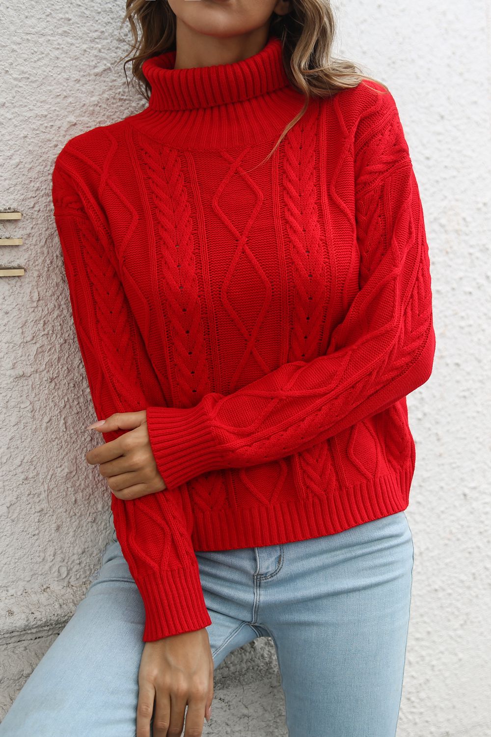 Maxct &Turtleneck Long Sleeve Sweater