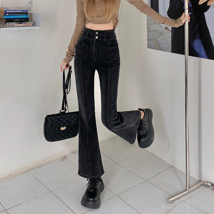 Heart Crush Flare Cropped Jeans Maxct