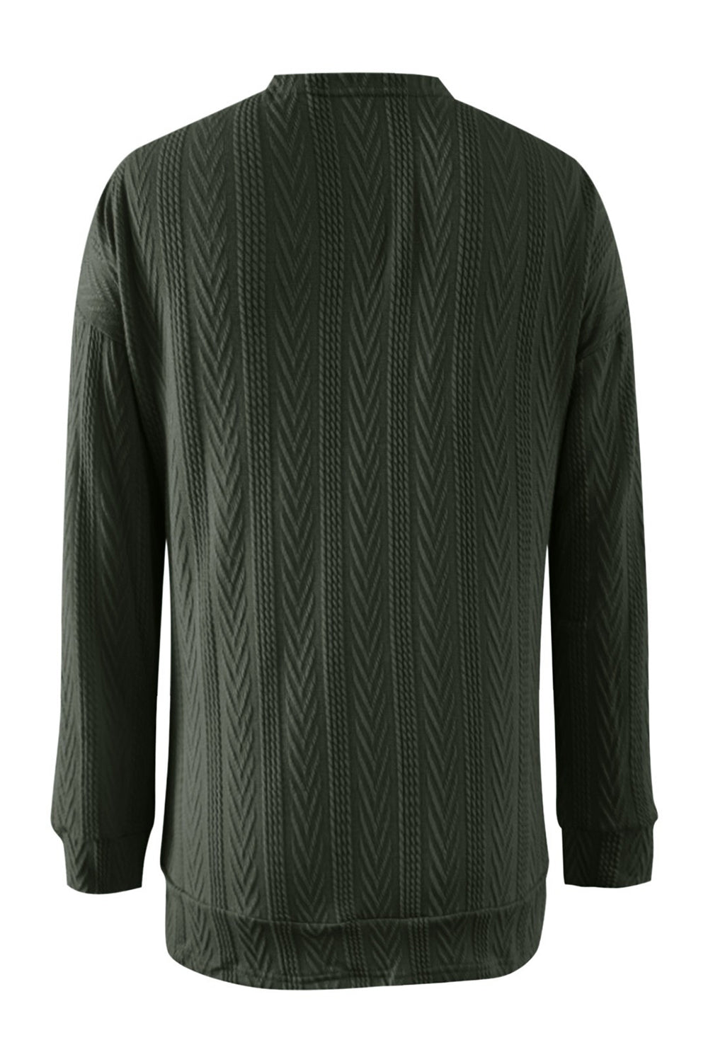 Maxct &Full Size Textured Open Front Long Sleeve Cardigan