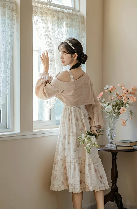Sweet Rose Midi Dress Maxct