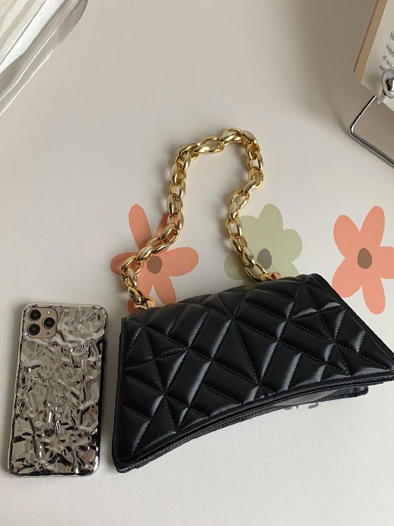Bag For Love - Quilted Pattern Flap Novelty Bag  - Women Maxct Bags