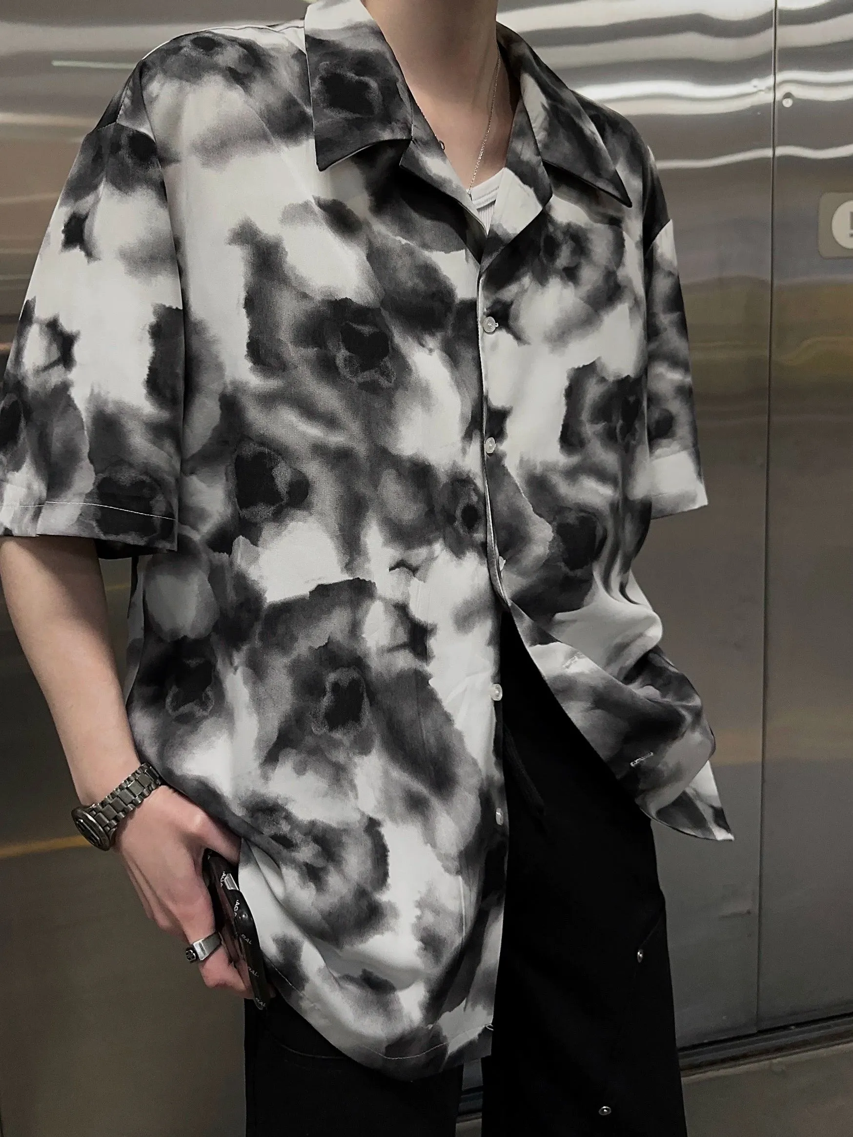 JM Ink Tie Dye Shirt Maxct
