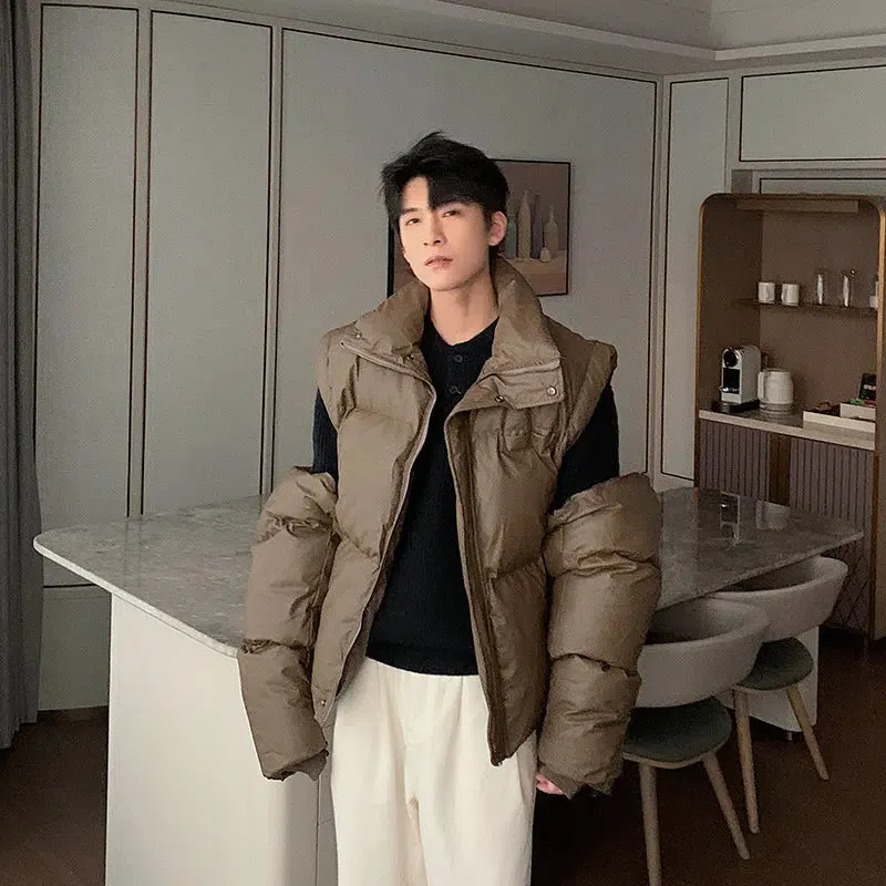 Maxct Removable Sleeves Cotton Padded Coat
