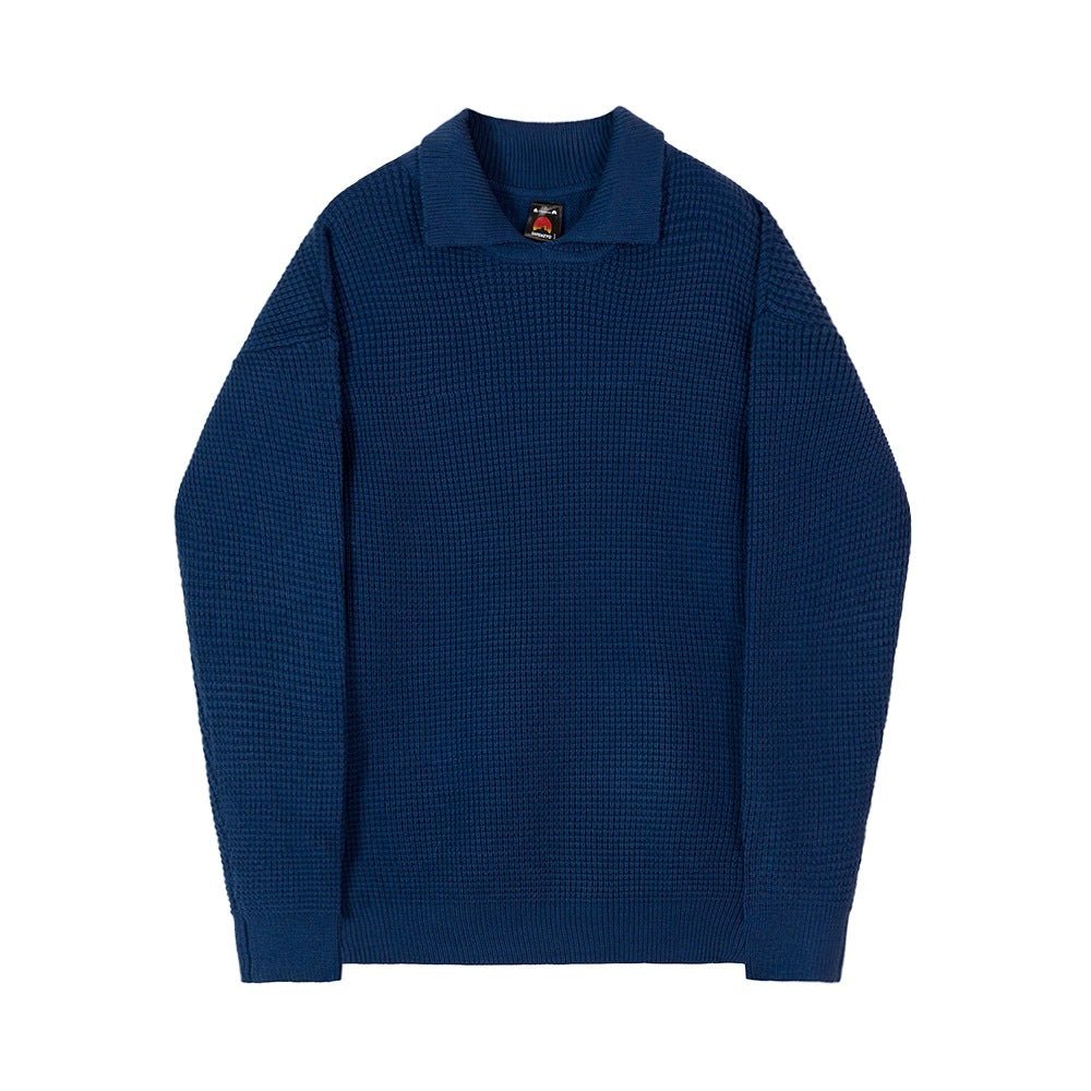 Maxct Kami No.7384 Collar Waffle Sweater