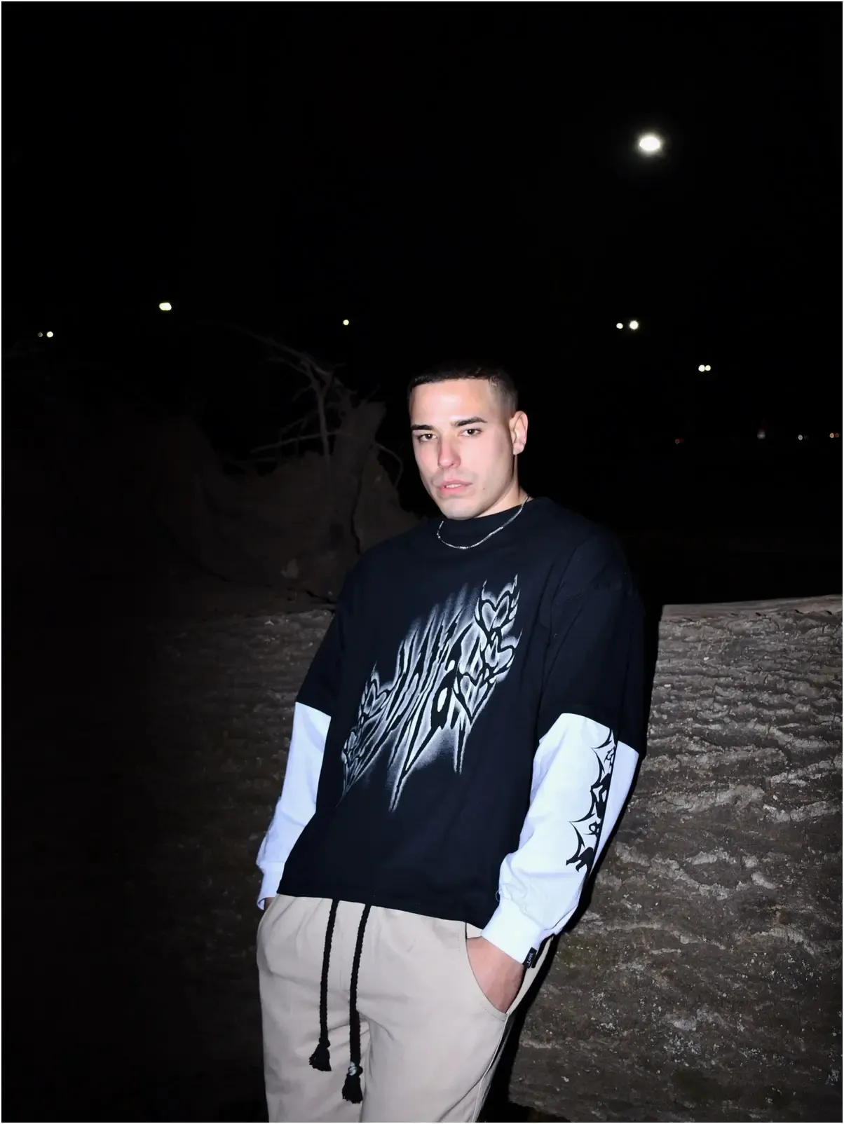 Y2k Long Sleeved T-Shirt Oversized Sweatshirt Vintage Anime Striped Printed Pattern Clothes Streetwear Hip-Hop Rap Gothic Style