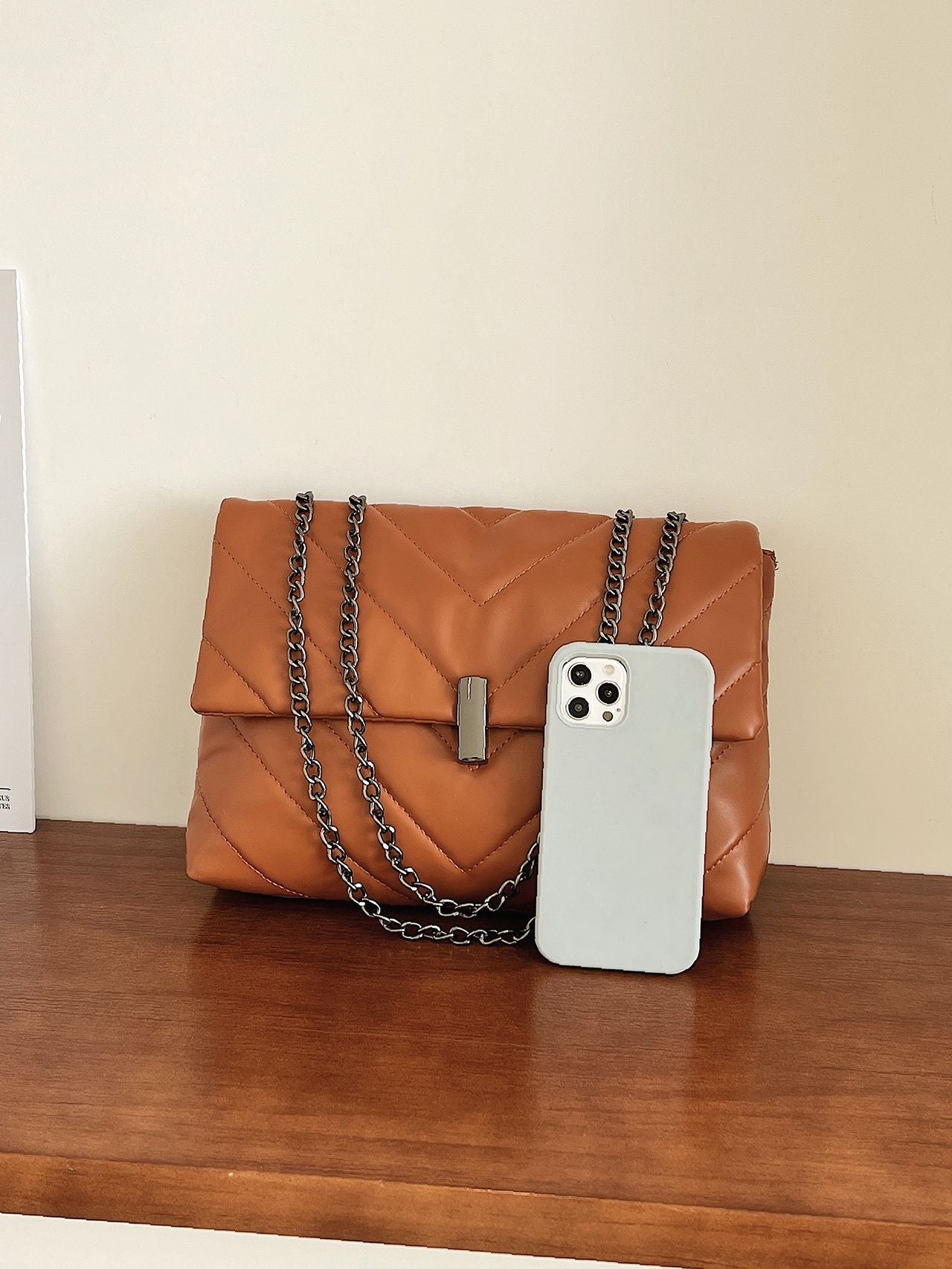 Maxct - Chevron Chain Tote Bag  - Women Tote Bags