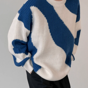 Maxct [Dazionsed] Contrast Pull Sweater Na603