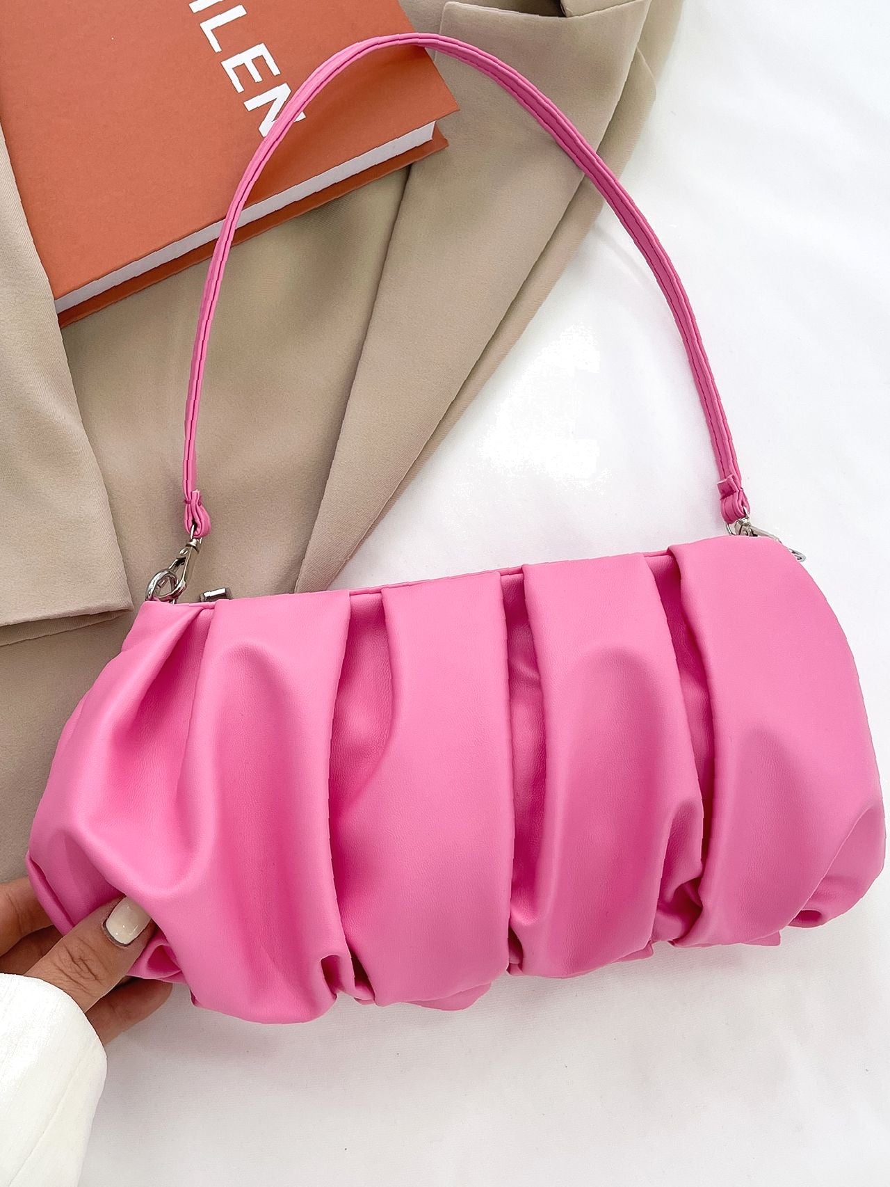 Bag For Love - Minimalist Ruched Bag  - Women Maxct Bags