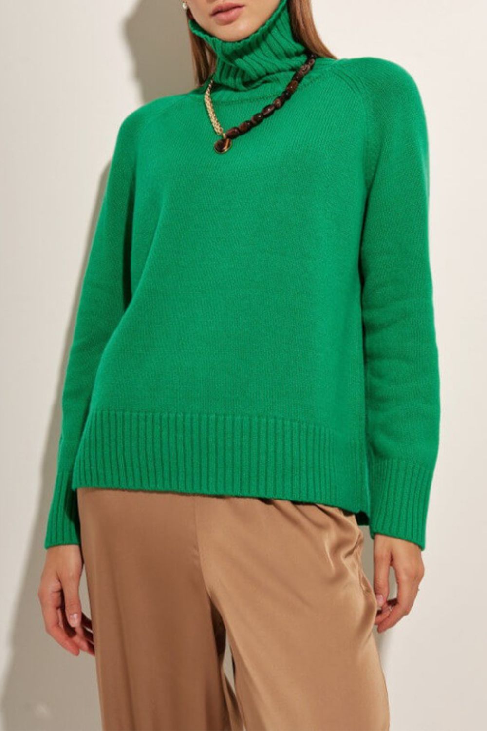 Maxct &Turtle Neck Raglan Sleeve Sweater