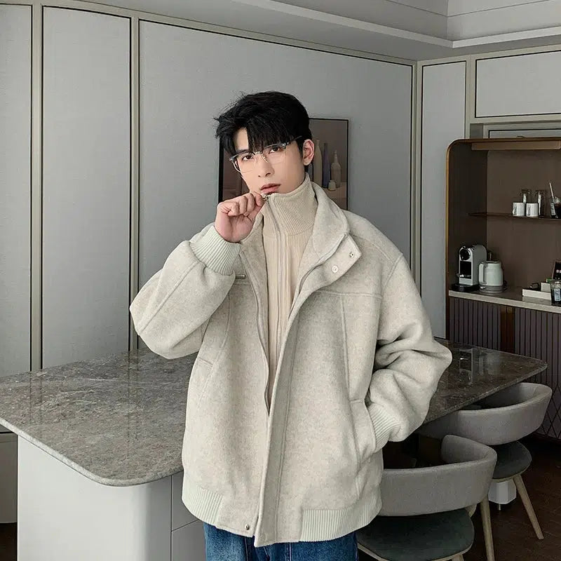 Maxct Thickened Two-piece Turtleneck Cotton Jacket