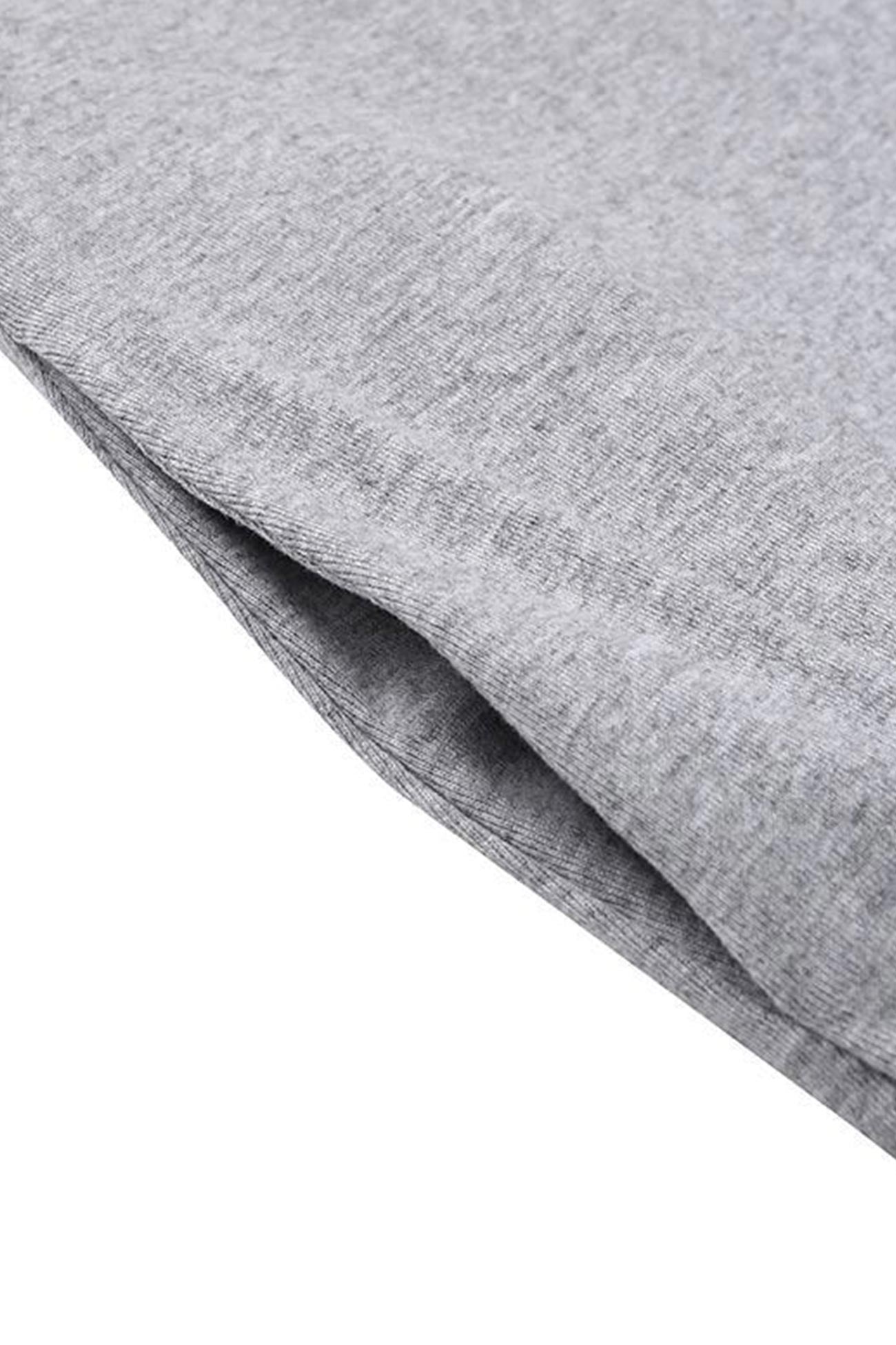 Maxct V Neck Slit Hem Sweatshirt Dress